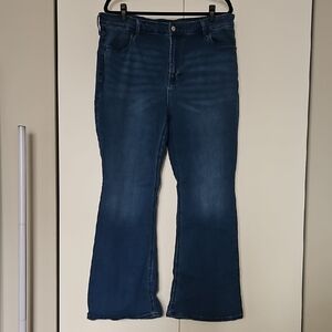 Old Navy Dark Blue Flare Jeans